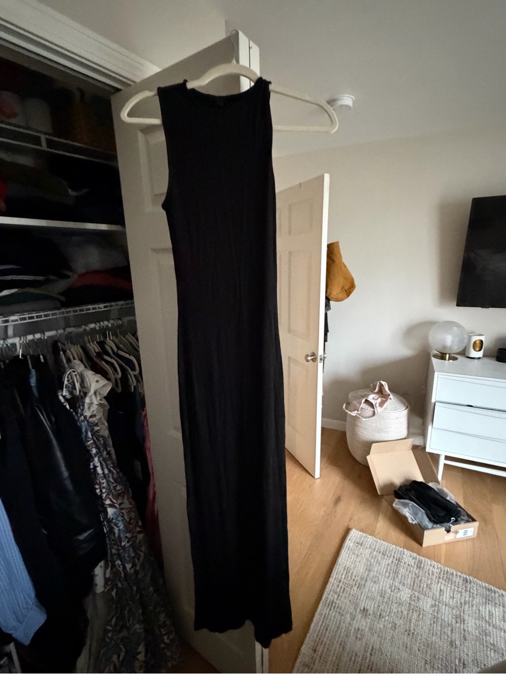 Skims Sleeveless High Neck Maxi dress